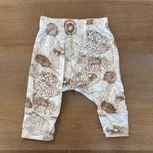Kate Quinn Cream and Brown sunflower panda Pants